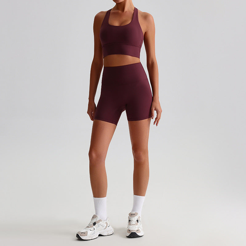 Court Crossy Short and Bralette Set